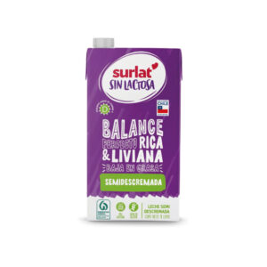 Leche Semidescremada Sin Lactosa Surlat (1Lt)