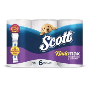 Papel Higiénico Rindemax Scott 22 M (6 Unid)