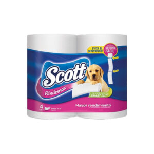 Papel Higiénico Rindemax Doble Hoja Scott (4 Unid)