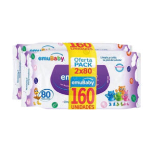 Toallas Humedas S/Tap Emubaby Pack 12X2