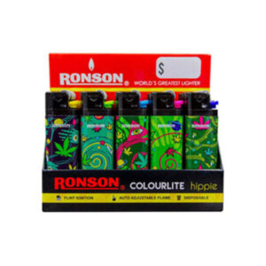 Encendedor Ronson Diseño Hippie 20 Un
