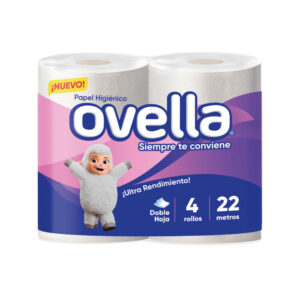 Papel Higiénico Ovella D/H 4X22 Mts
