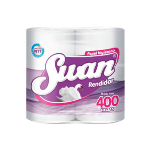 Papel Higiénico Swan Rendidor D/H 400H 8X4